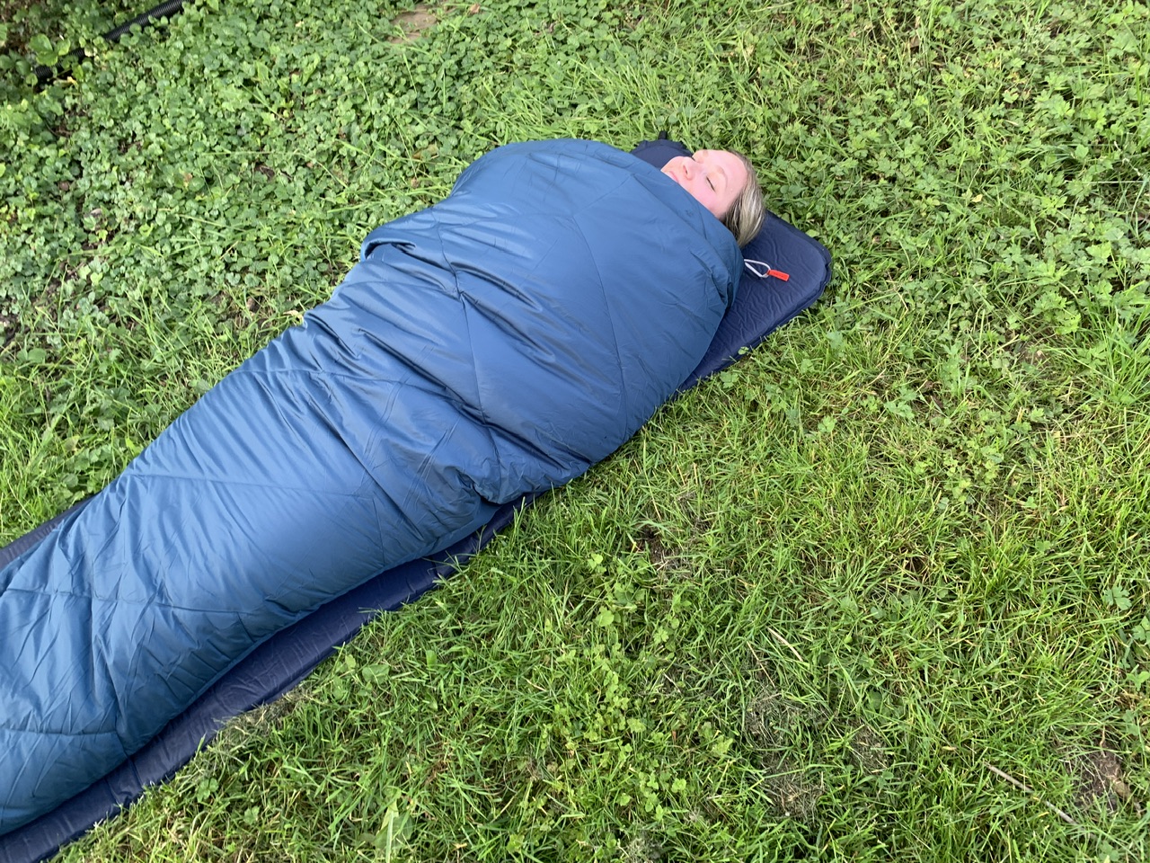 ich im Schlafsack