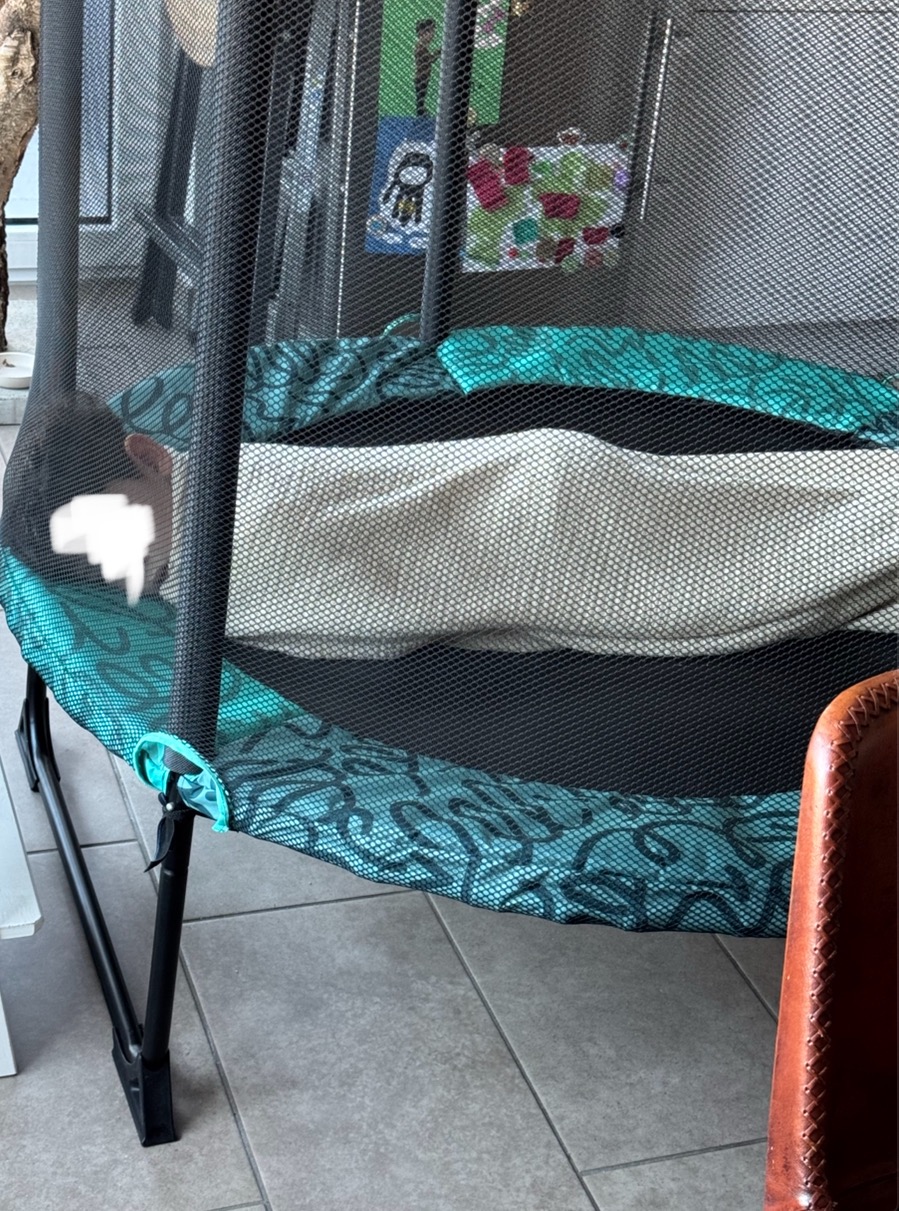 DOMYOS Trampolin Indoor mit Sicherheitsnetz