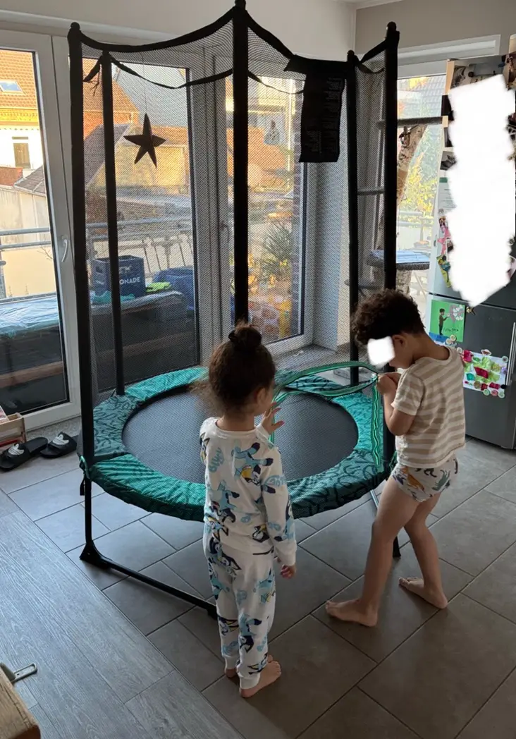 DOMYOS Trampolin Indoor mit Sicherheitsnetz