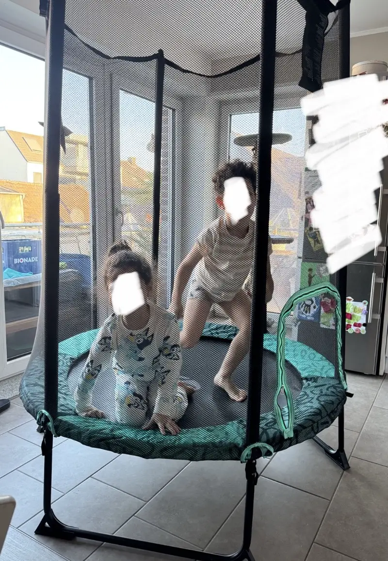 DOMYOS Trampolin Indoor mit Sicherheitsnetz