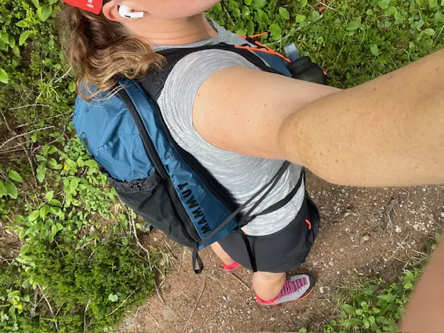 Der Rucksack sitzt sehr gut am Rücken