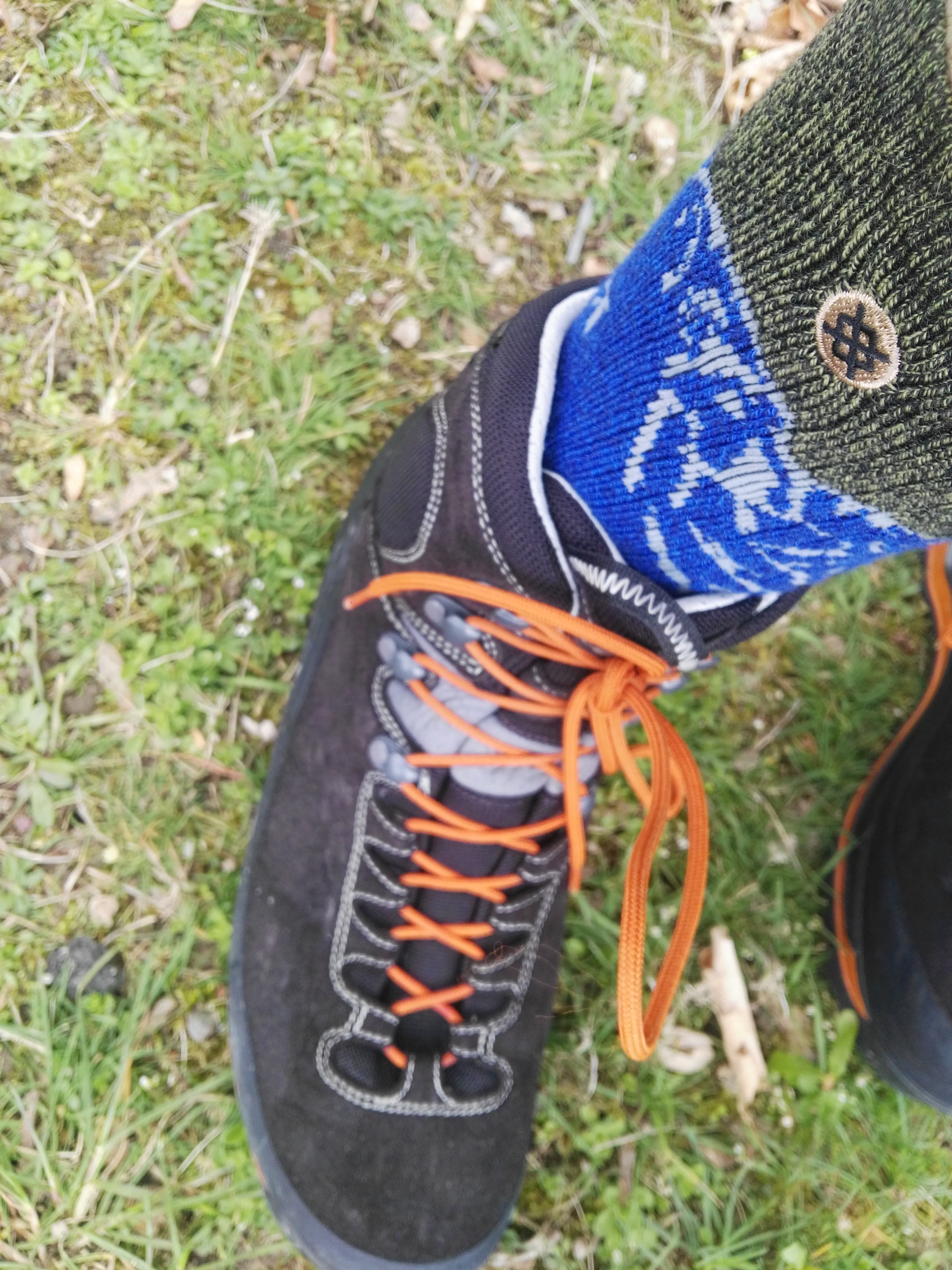 Die Socken beim Wandern im Einsatz