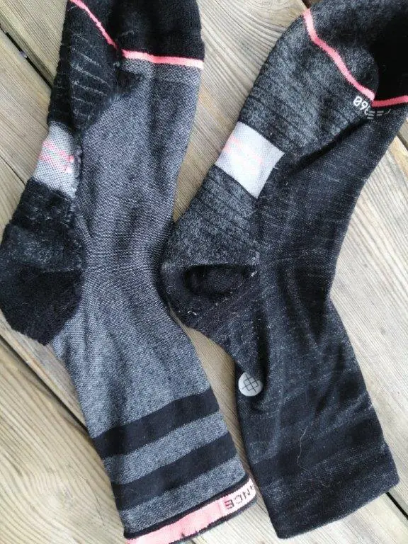 Socken innen und außen