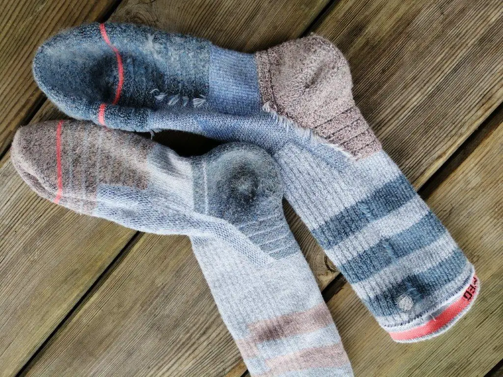 Socken innen und außen