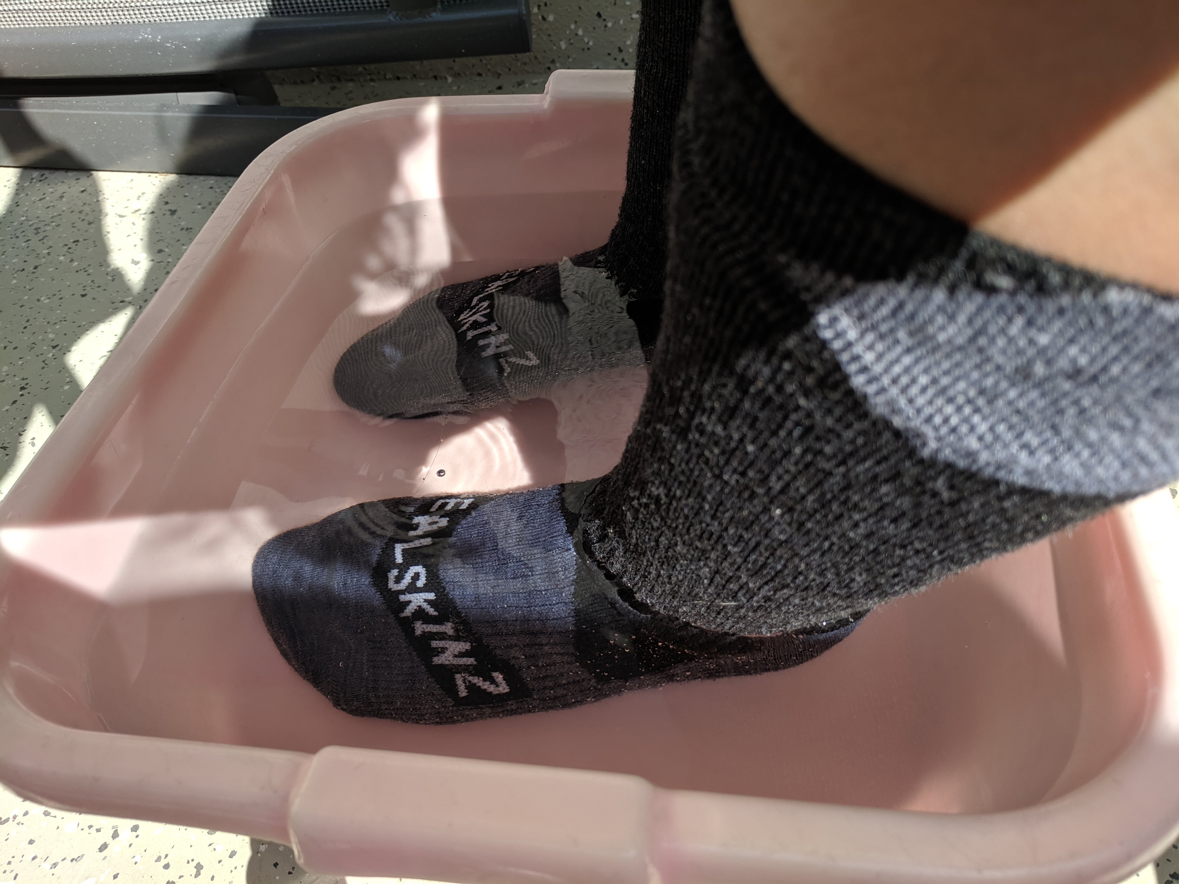 Socken im Wasser