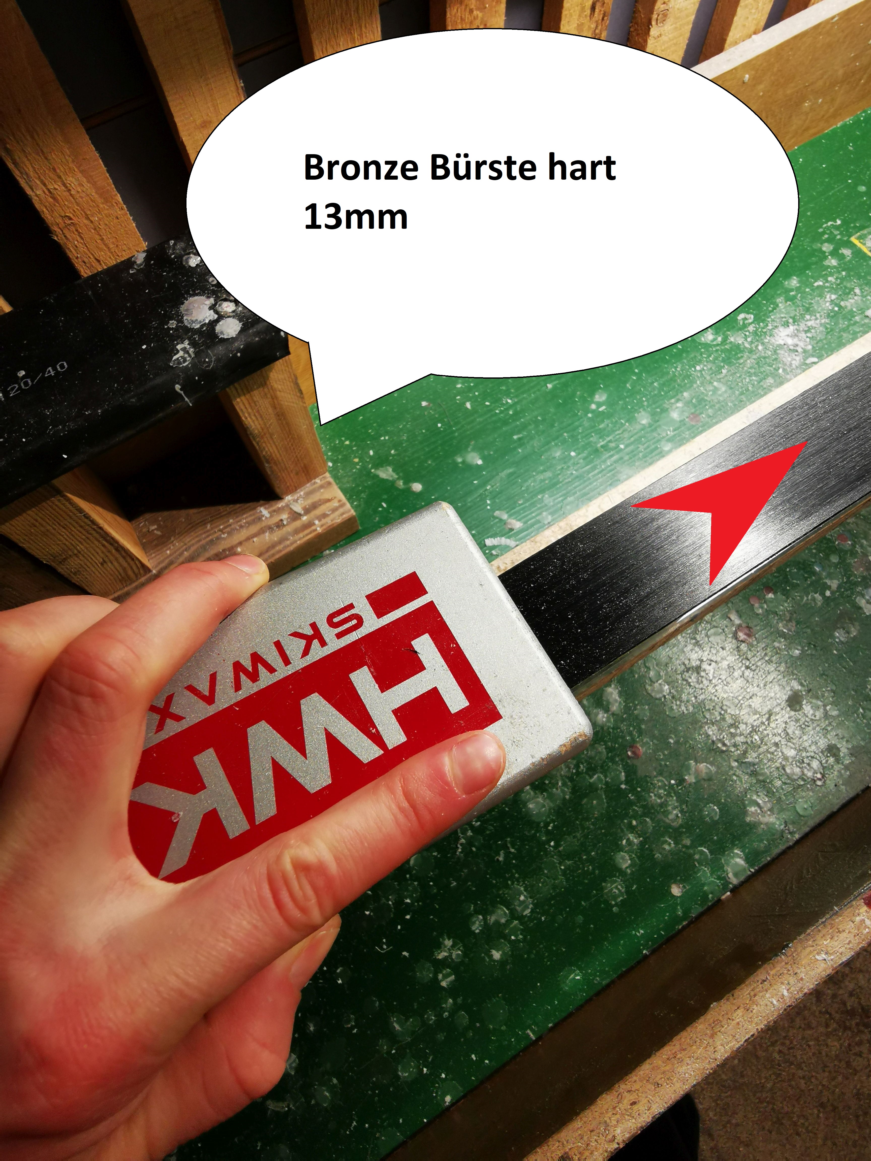 Bronzebürste hart