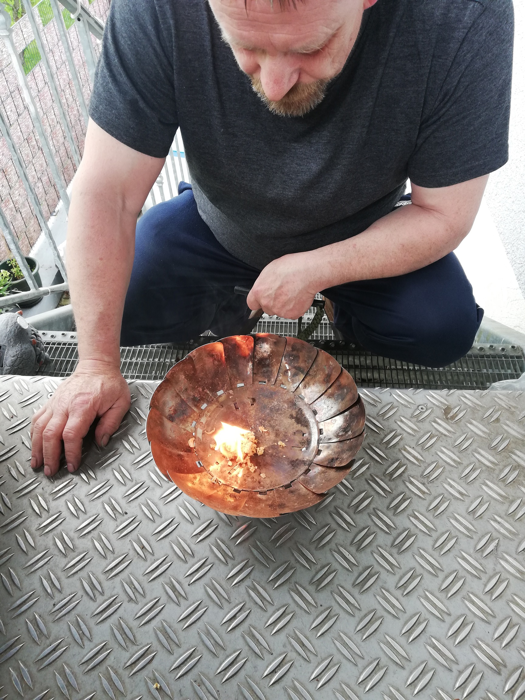 Aufbau des feuers