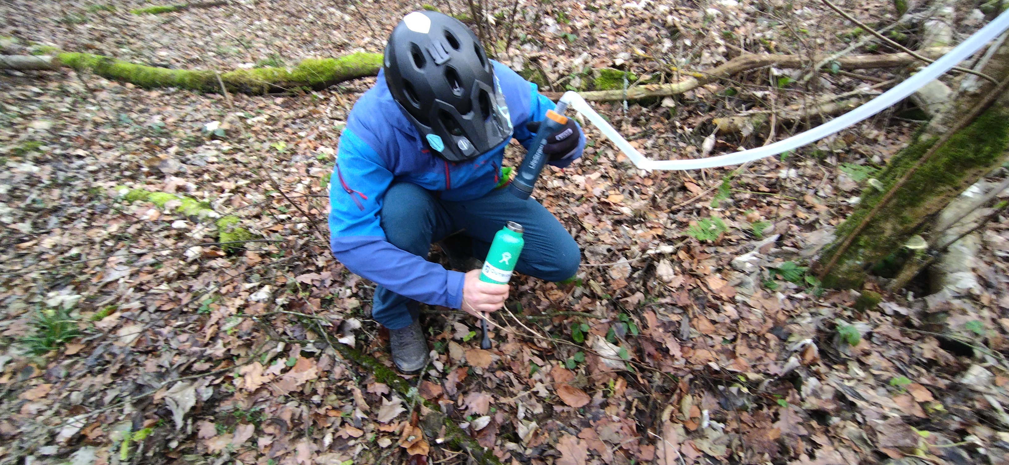 Filter und Flasche 