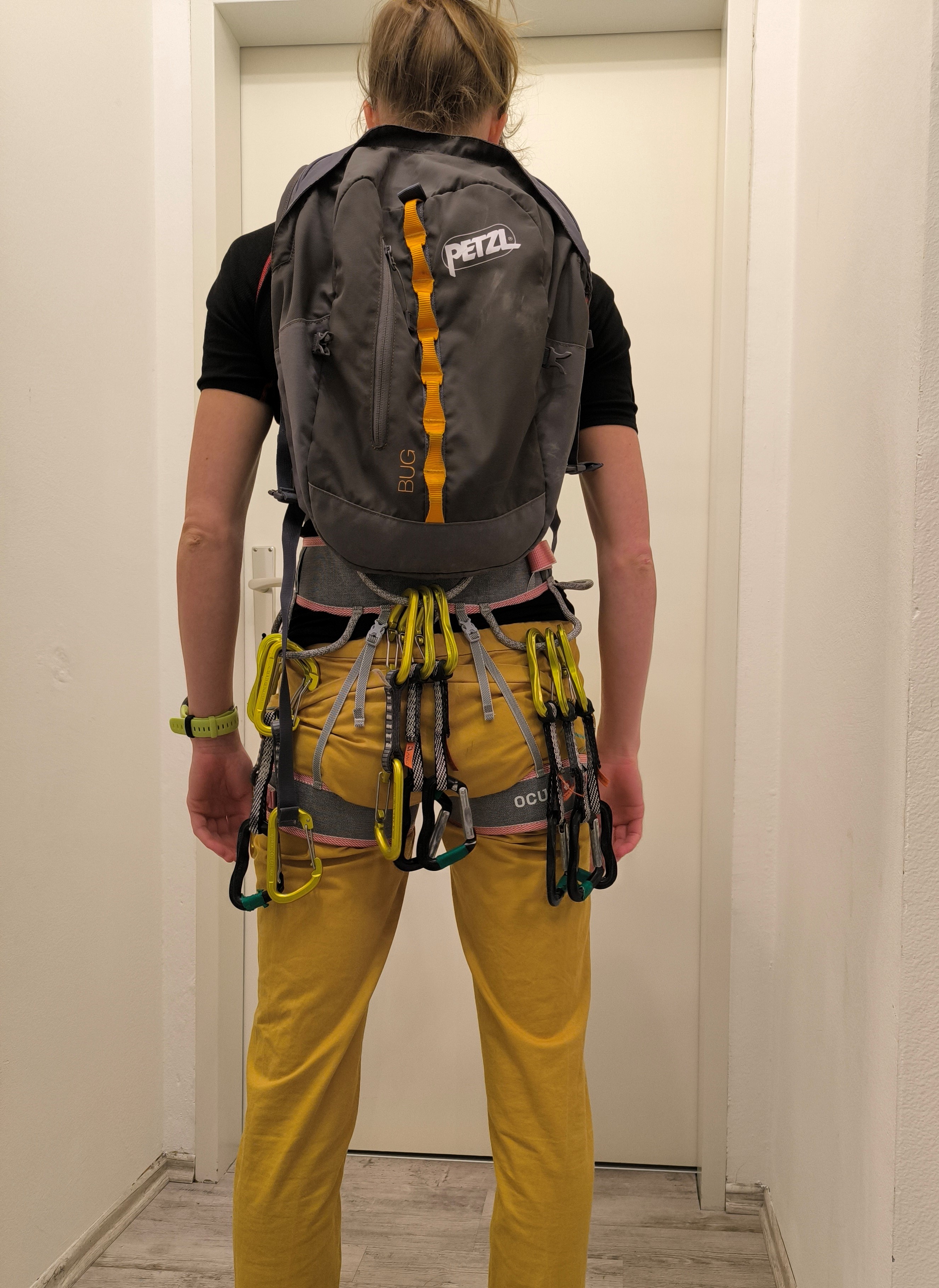 mit Kletterrucksack