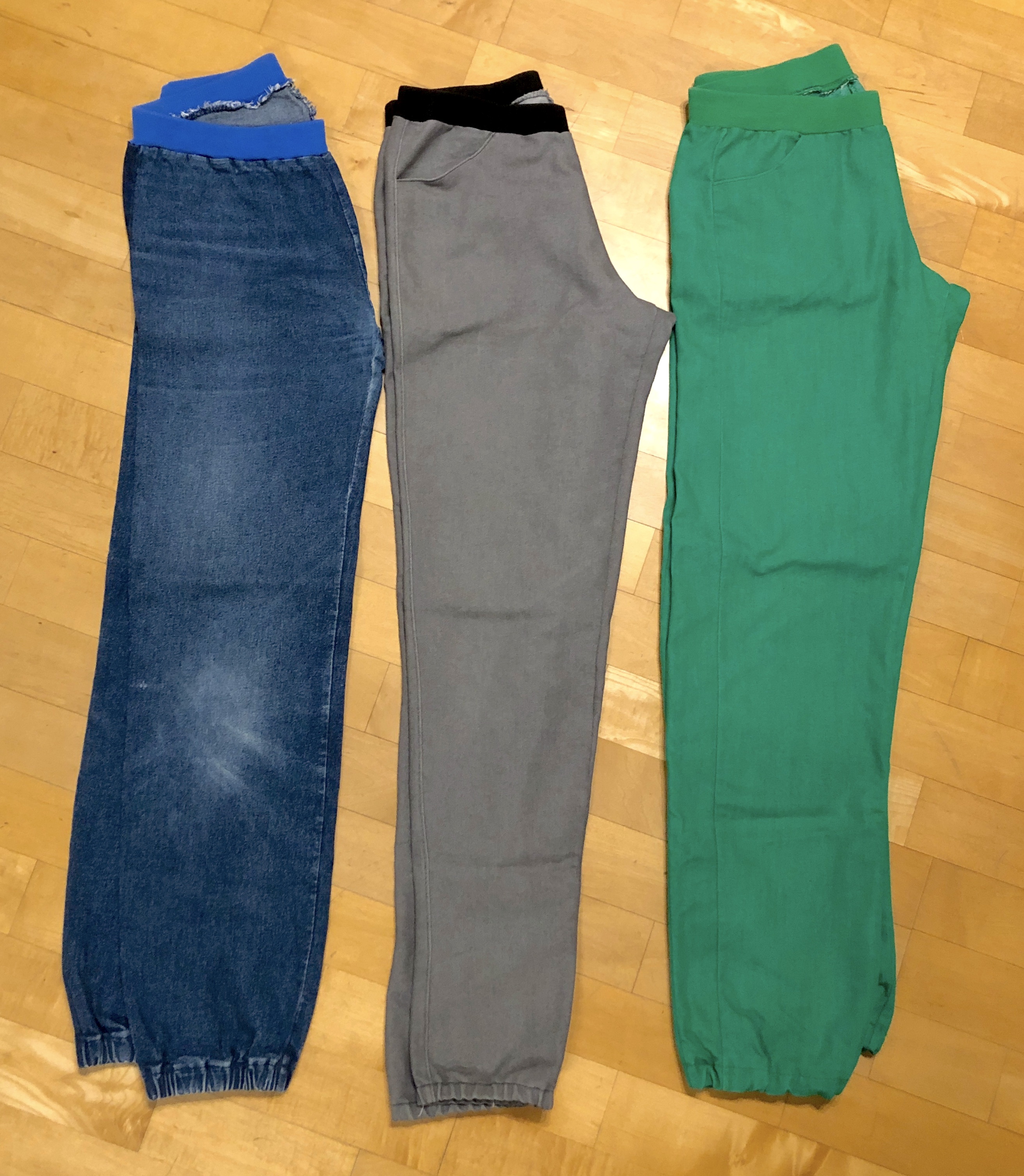 Die drei langen Hosen, die ich bisher genäht habe