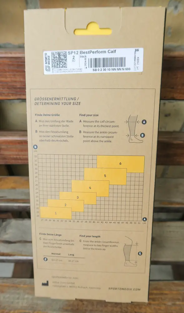 Verpackung hinten