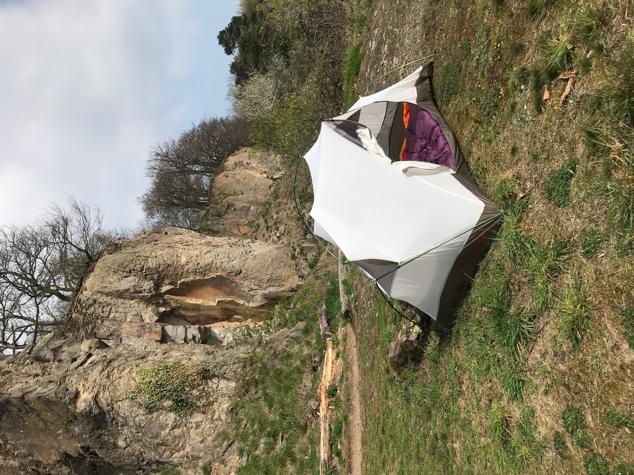Schlafsack im Einsatz