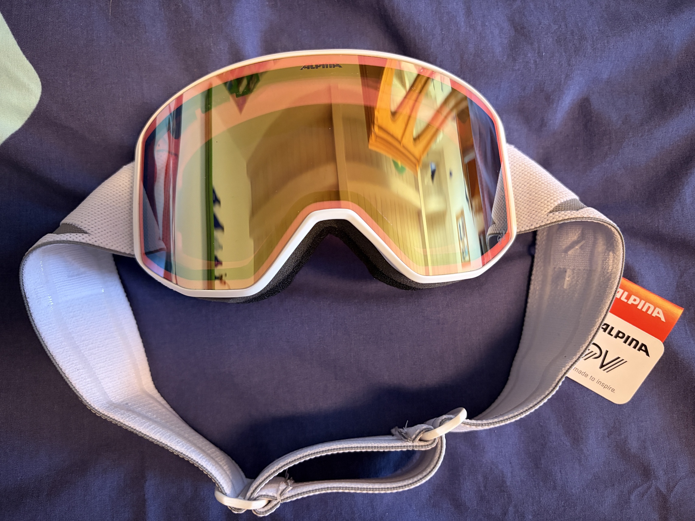 Die Skibrille ohne Verpackung