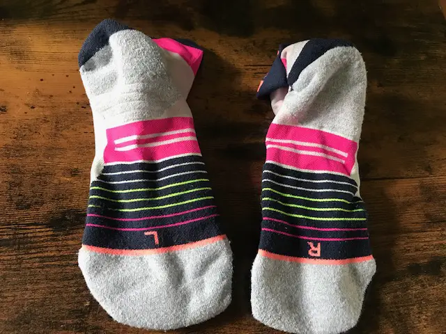 Socke von oben