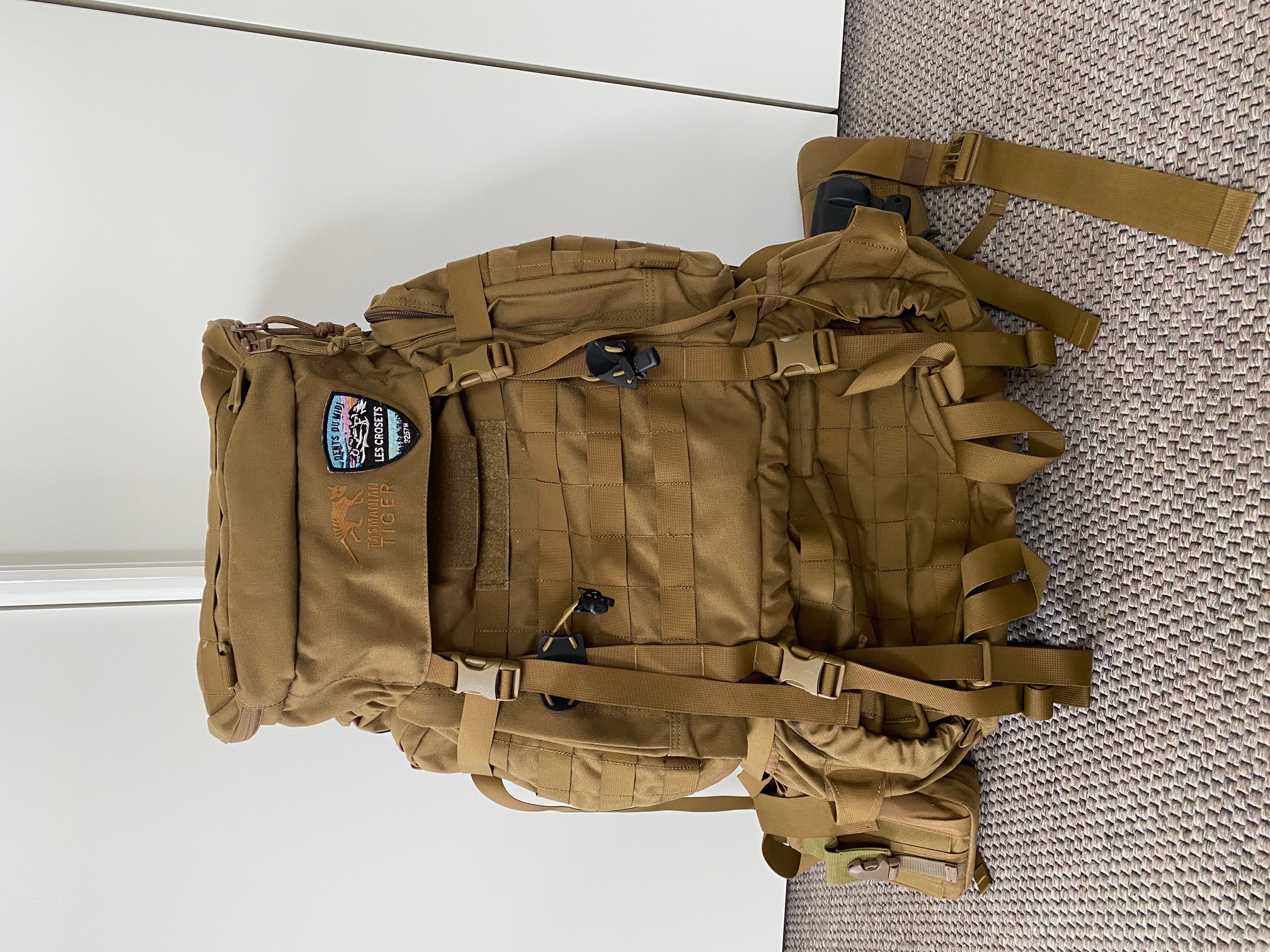 Der Rucksack in Frontansicht