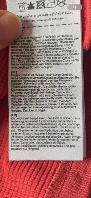 Waschanleitung