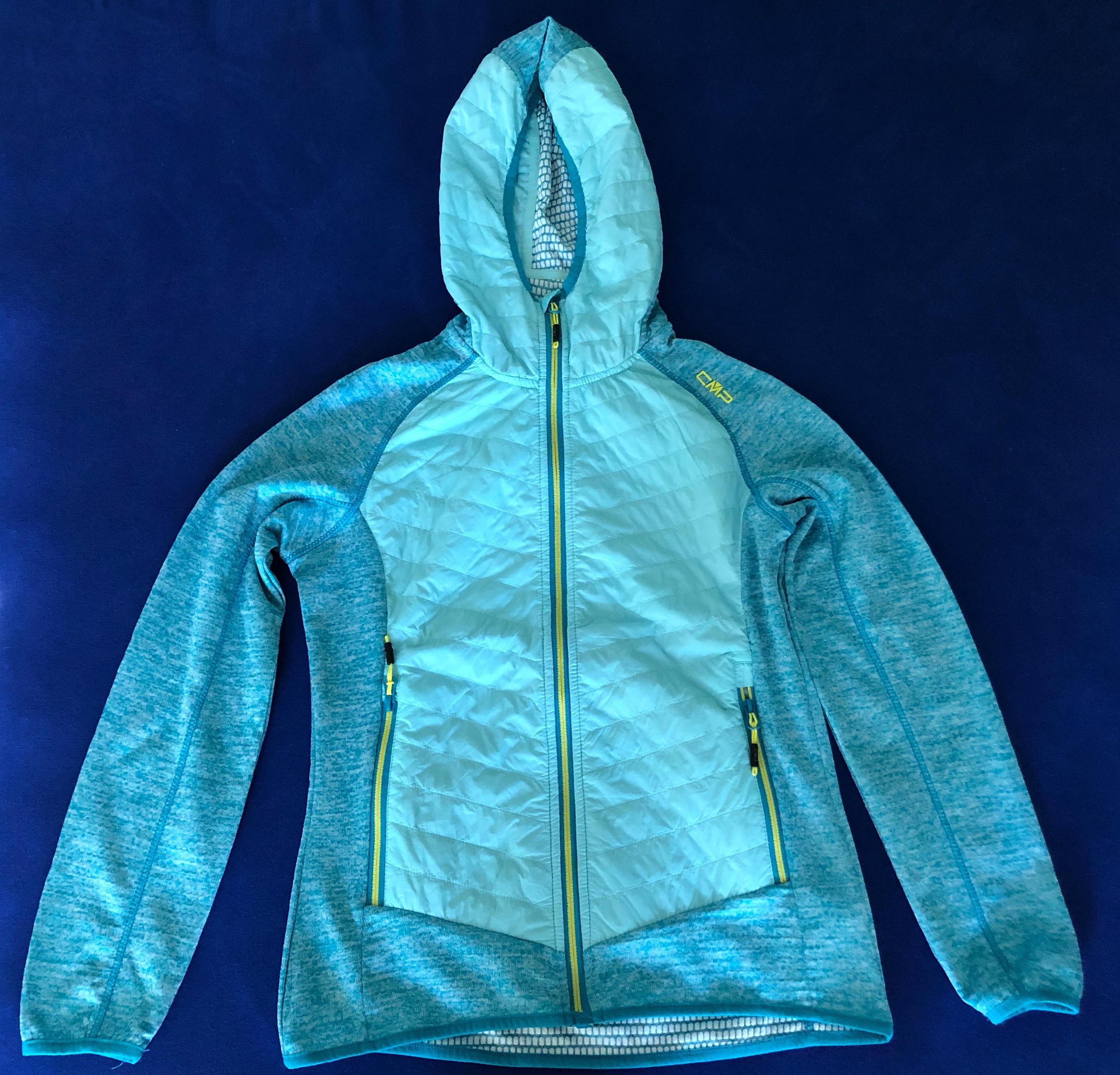 Die CMP Fix Hood Hybrid Jacket von vorne