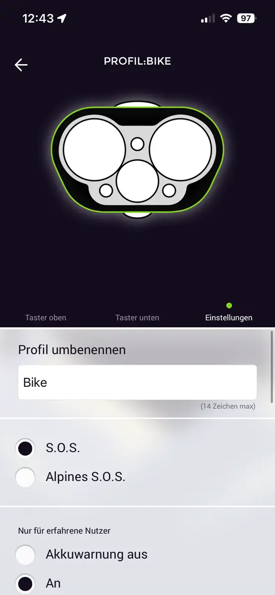 sonstige Einstellungen 1