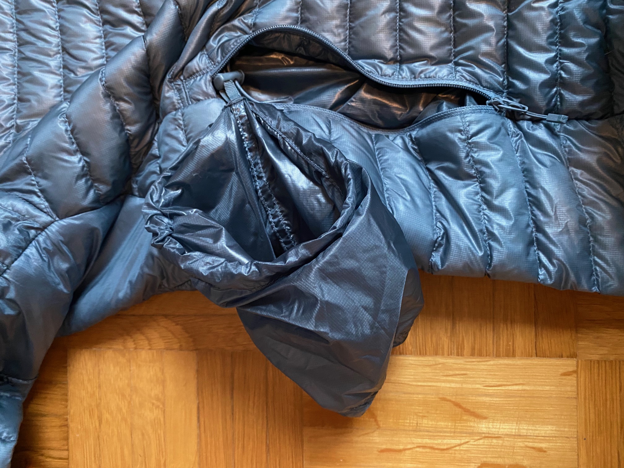 Stopfbeutel in der Tasche