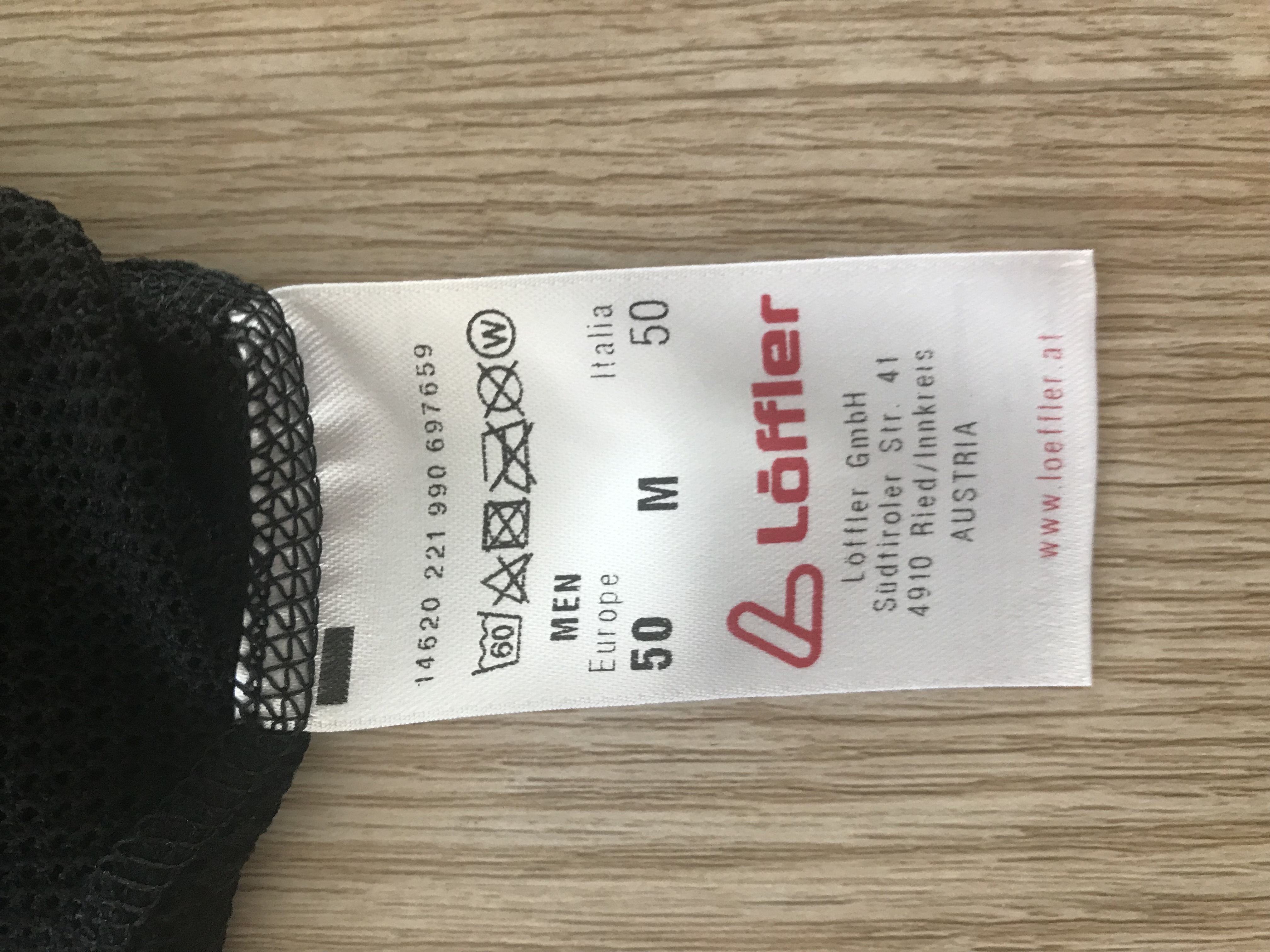Löffler Transtex light+ - Pflegeetikett