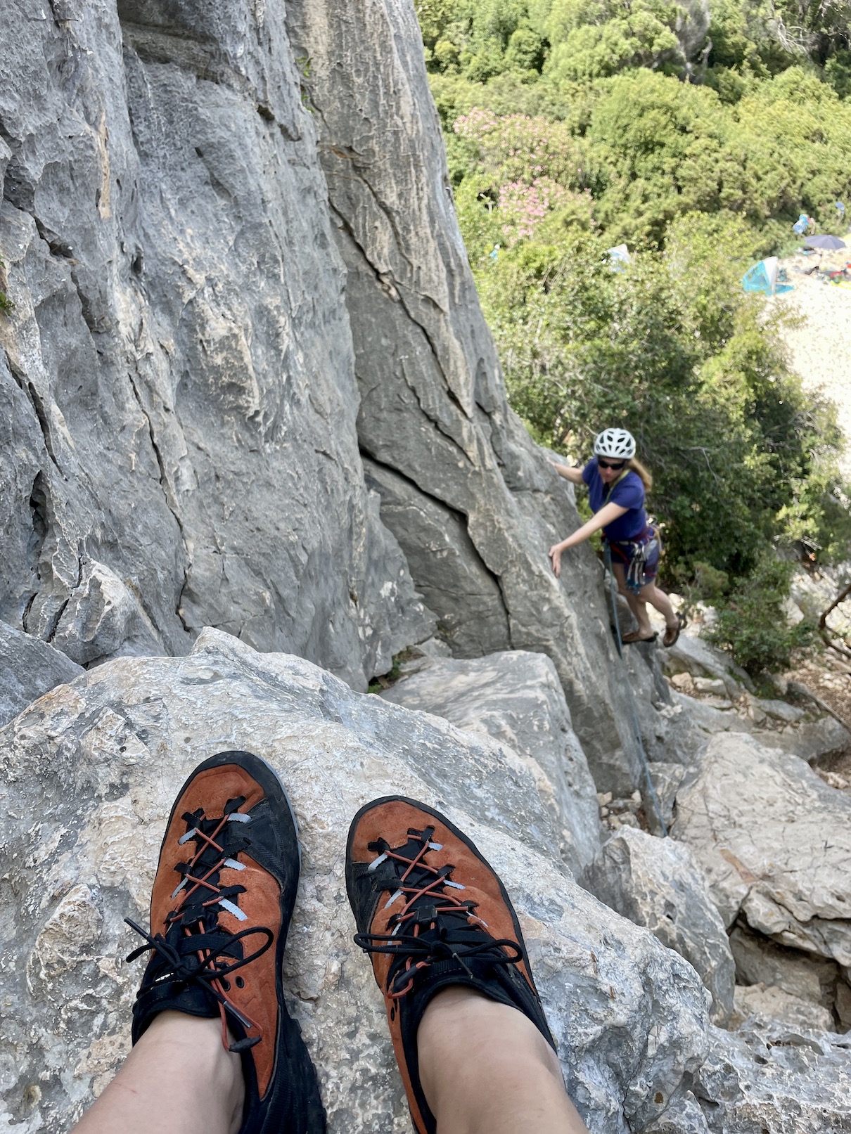 Rock DFS GTX Approach Schuh beim Klettern