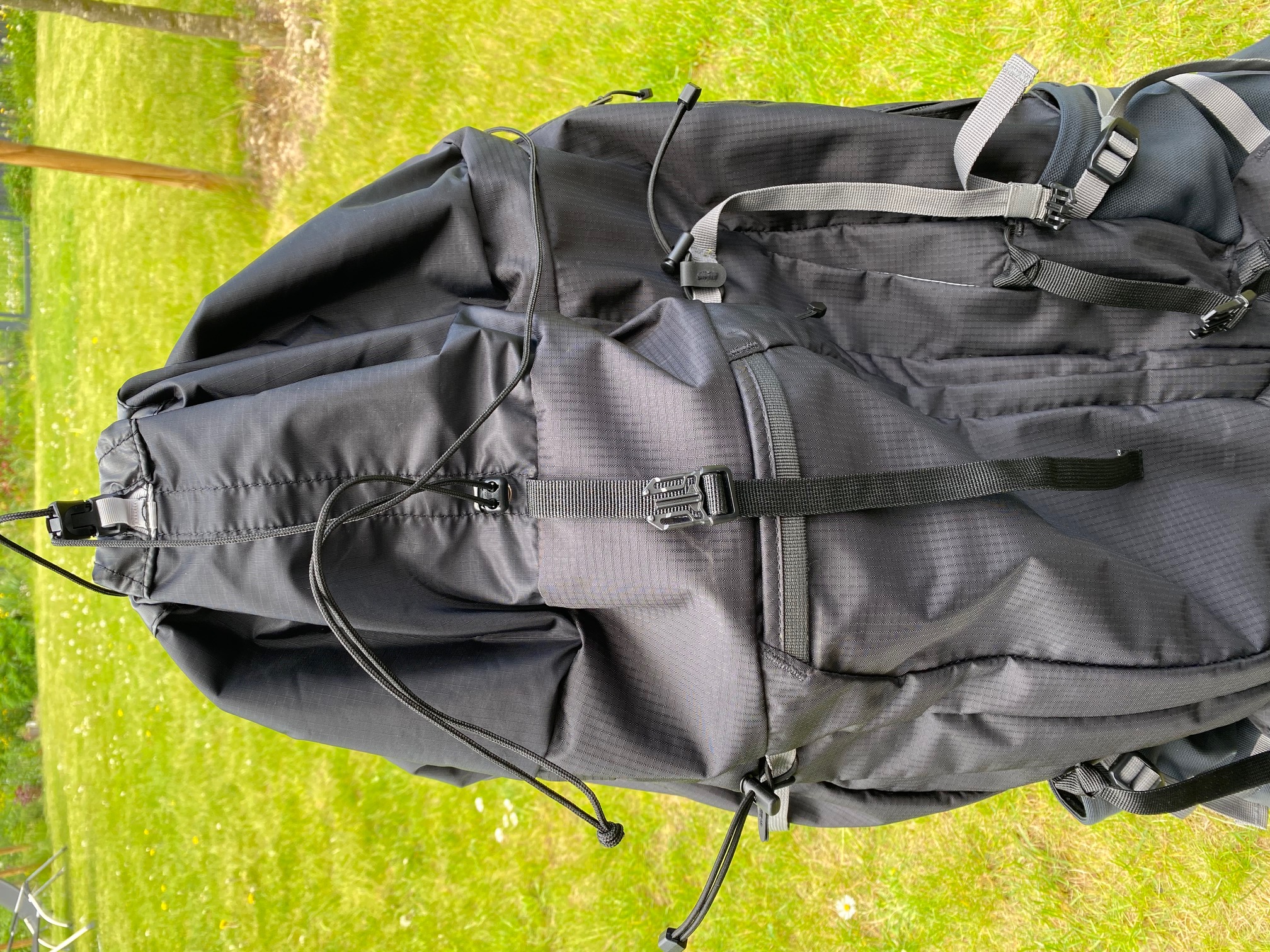 Kordelverschluss des Rucksacks