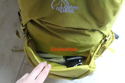 Einsteckfach