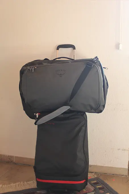 In Kombination mit anderer Tasche