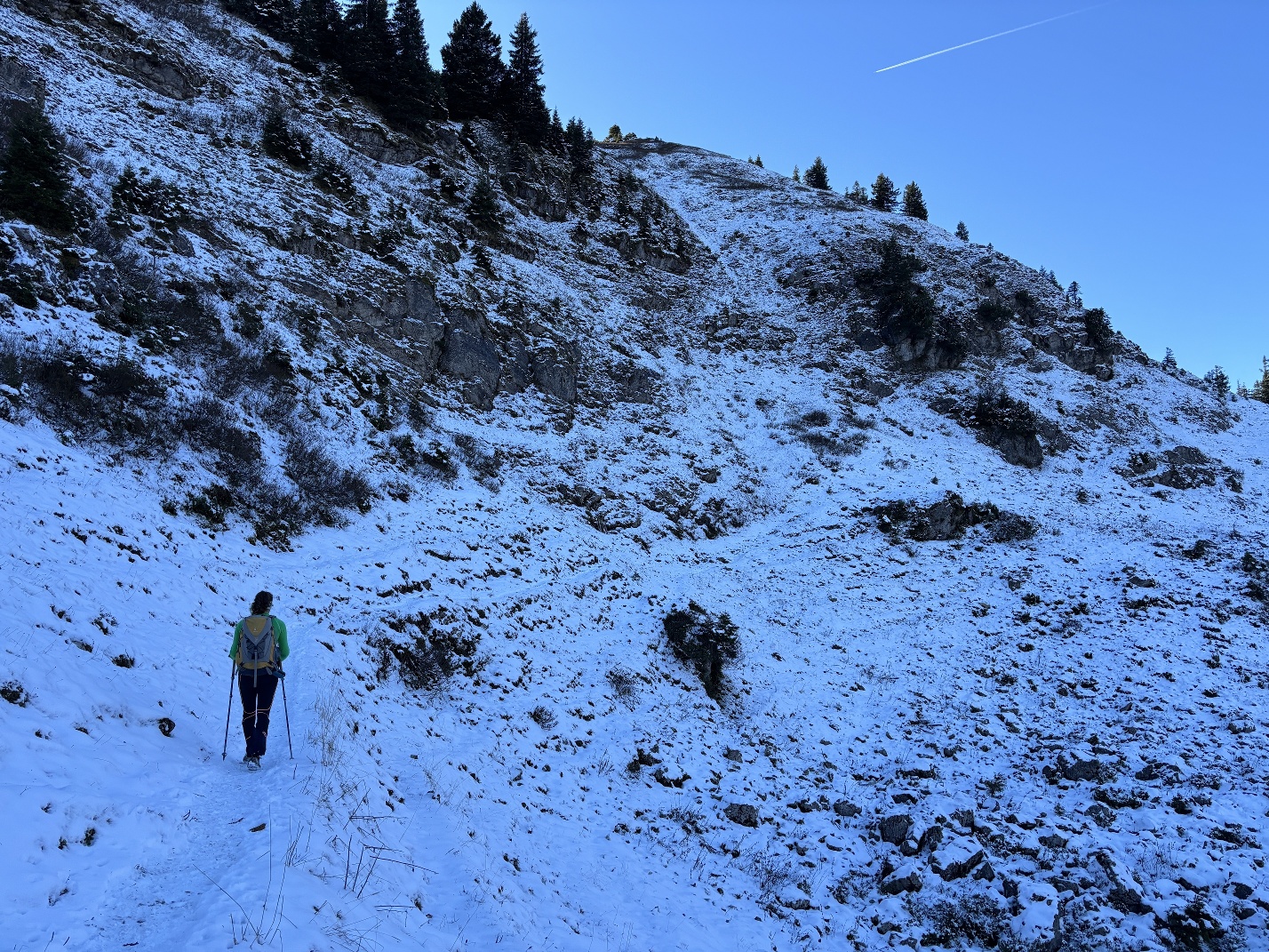 Im Schnee unterwegs