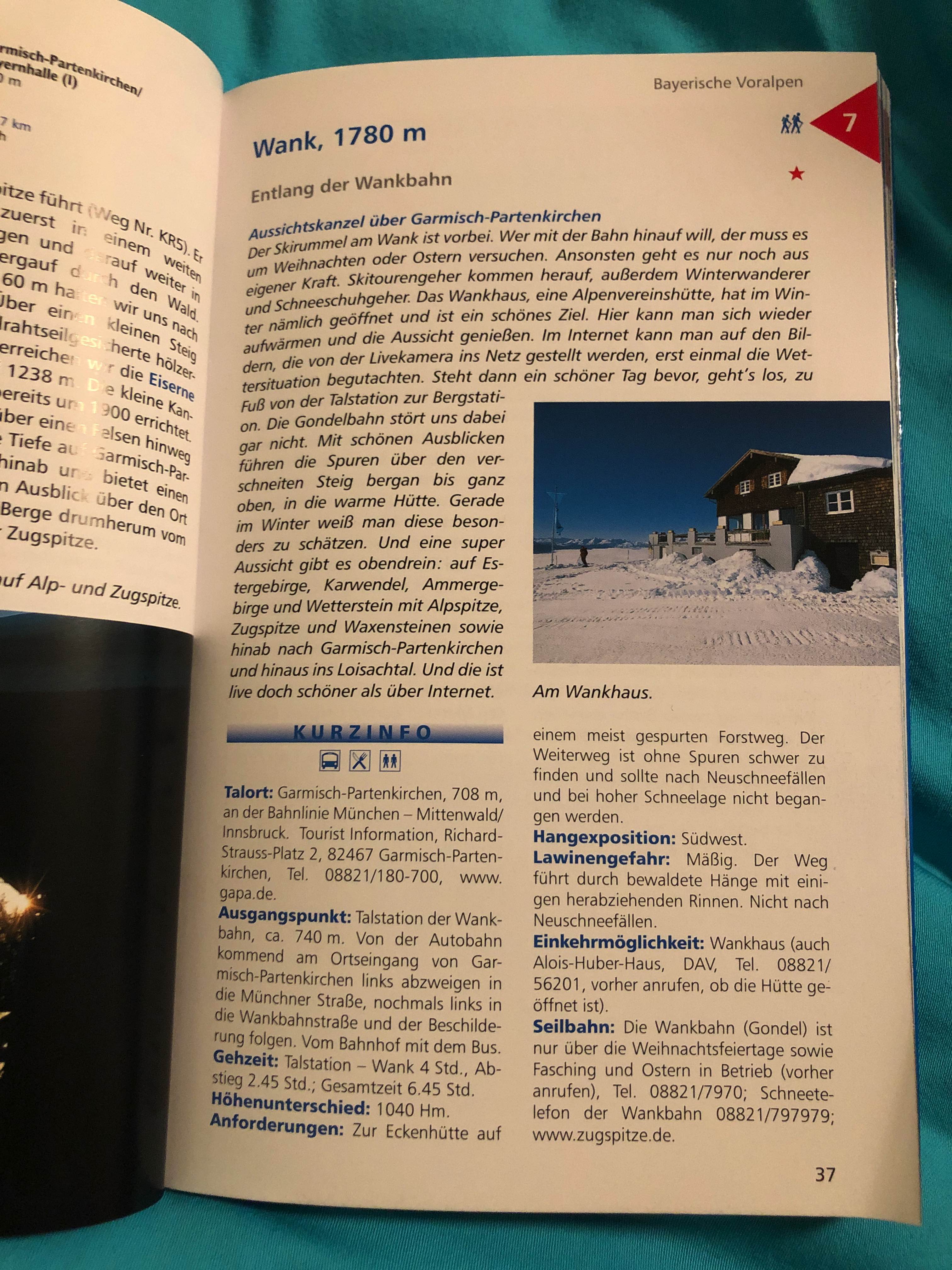 Die Tourenbeschreibung vom Wank