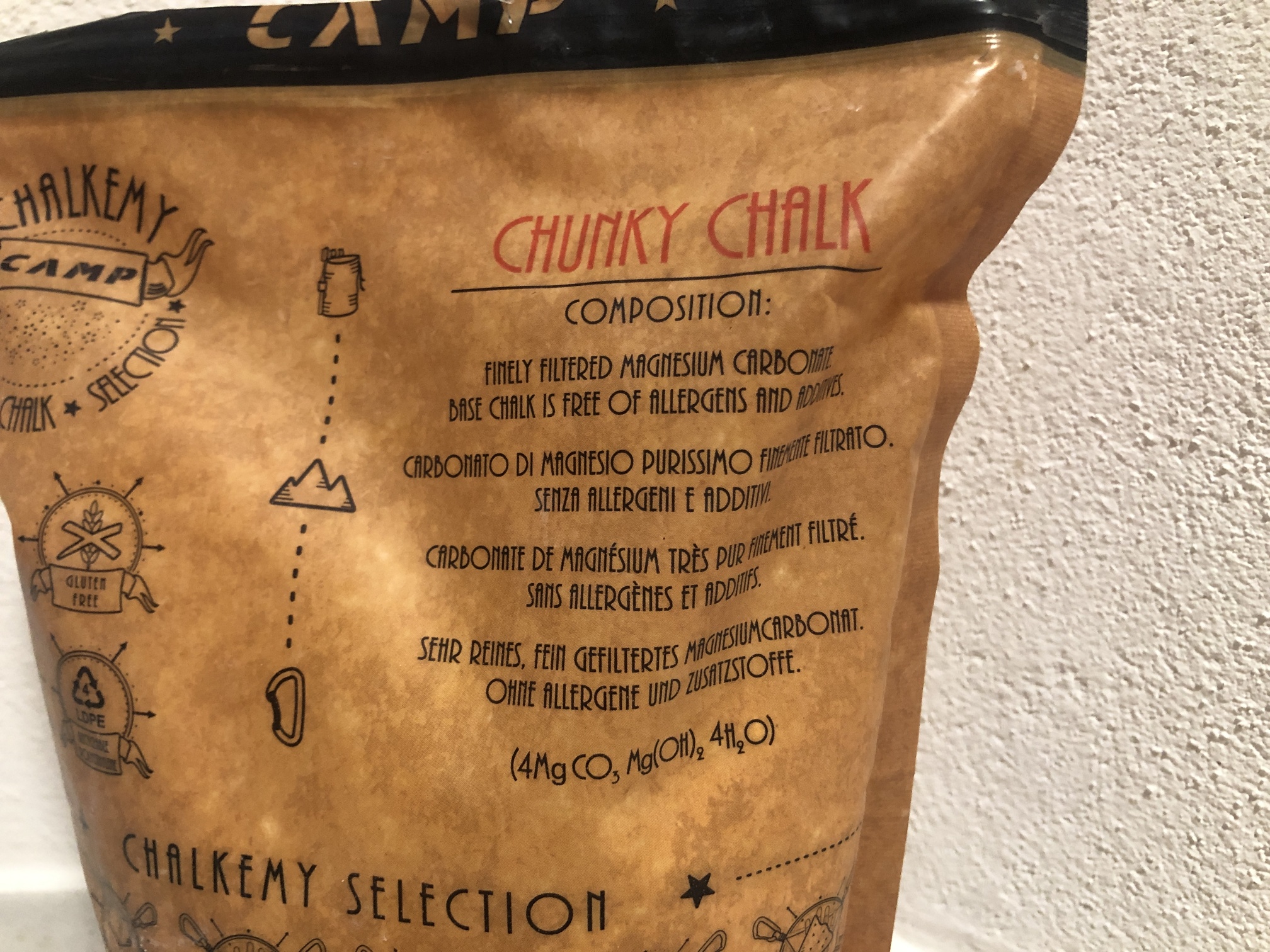 Beschreibung auf der Rückseite der Verpackung