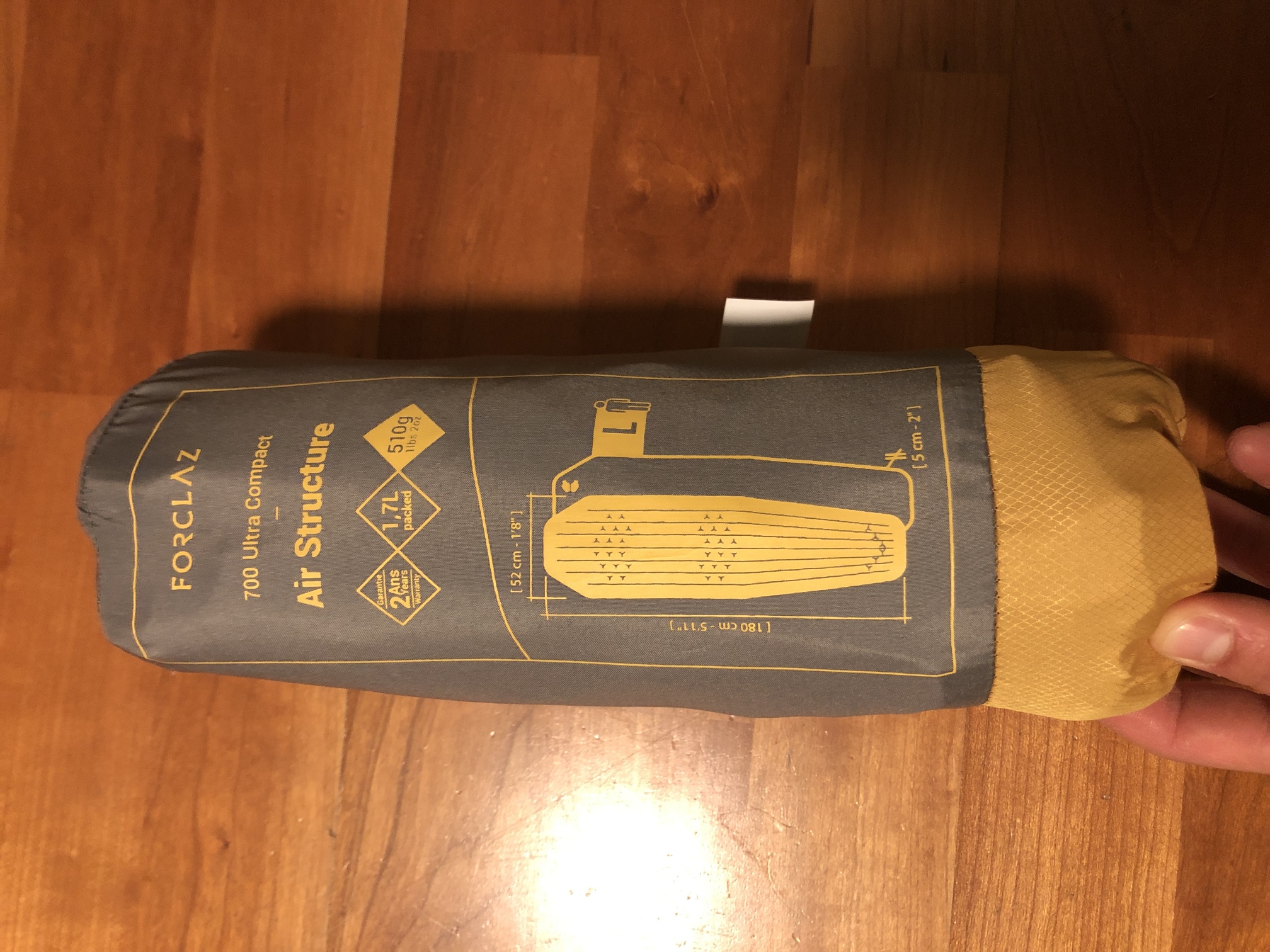 Die verpackte Isomatte