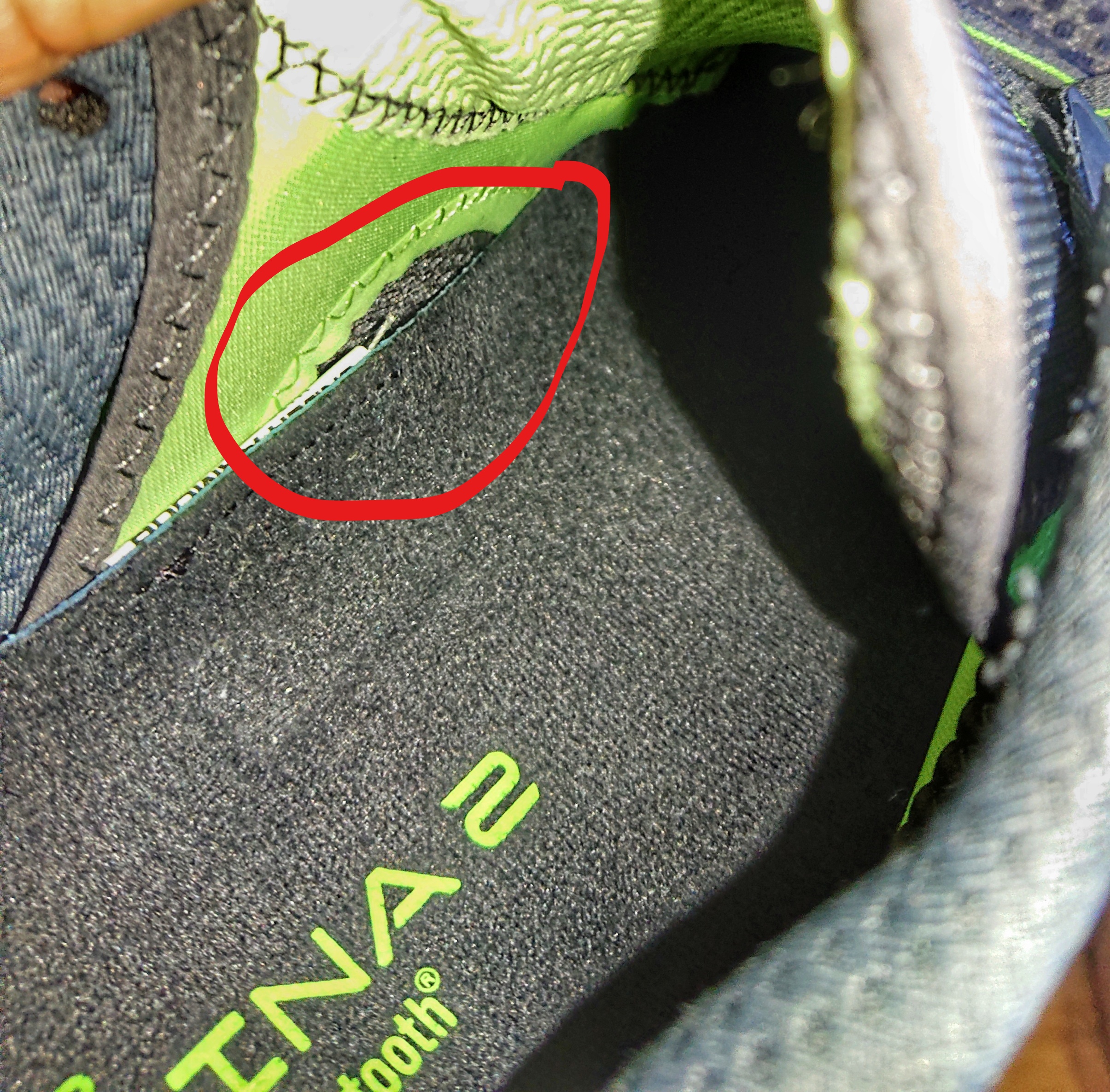 Schuh innen