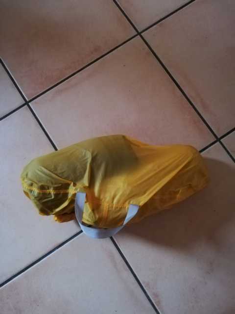 Umfunktioniert als packsack