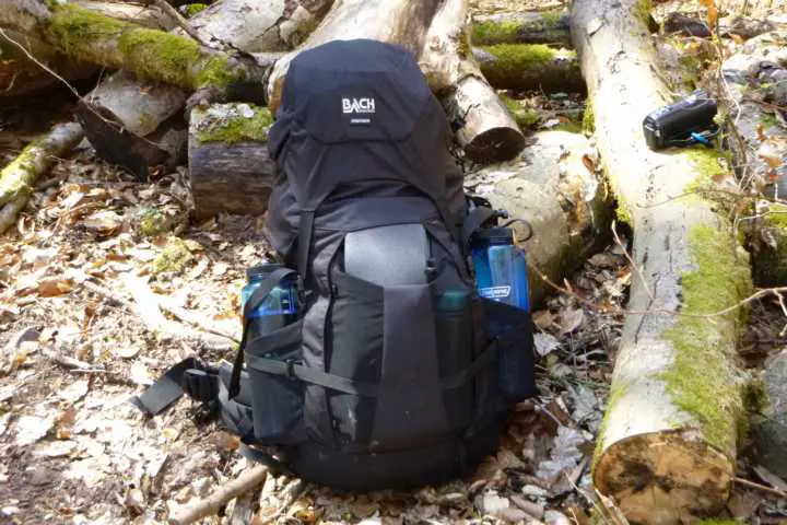Gesammt Ansicht den Rucksacks