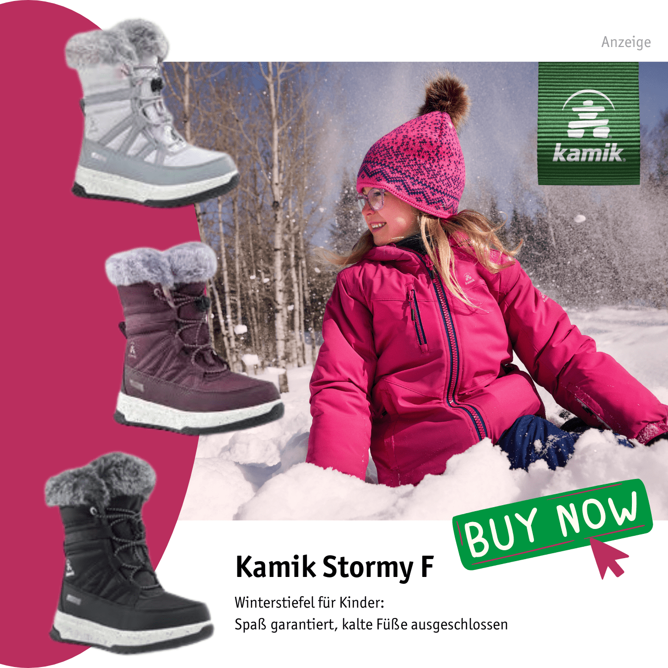 Kamik Kinder Winterschuhe Stormy F
