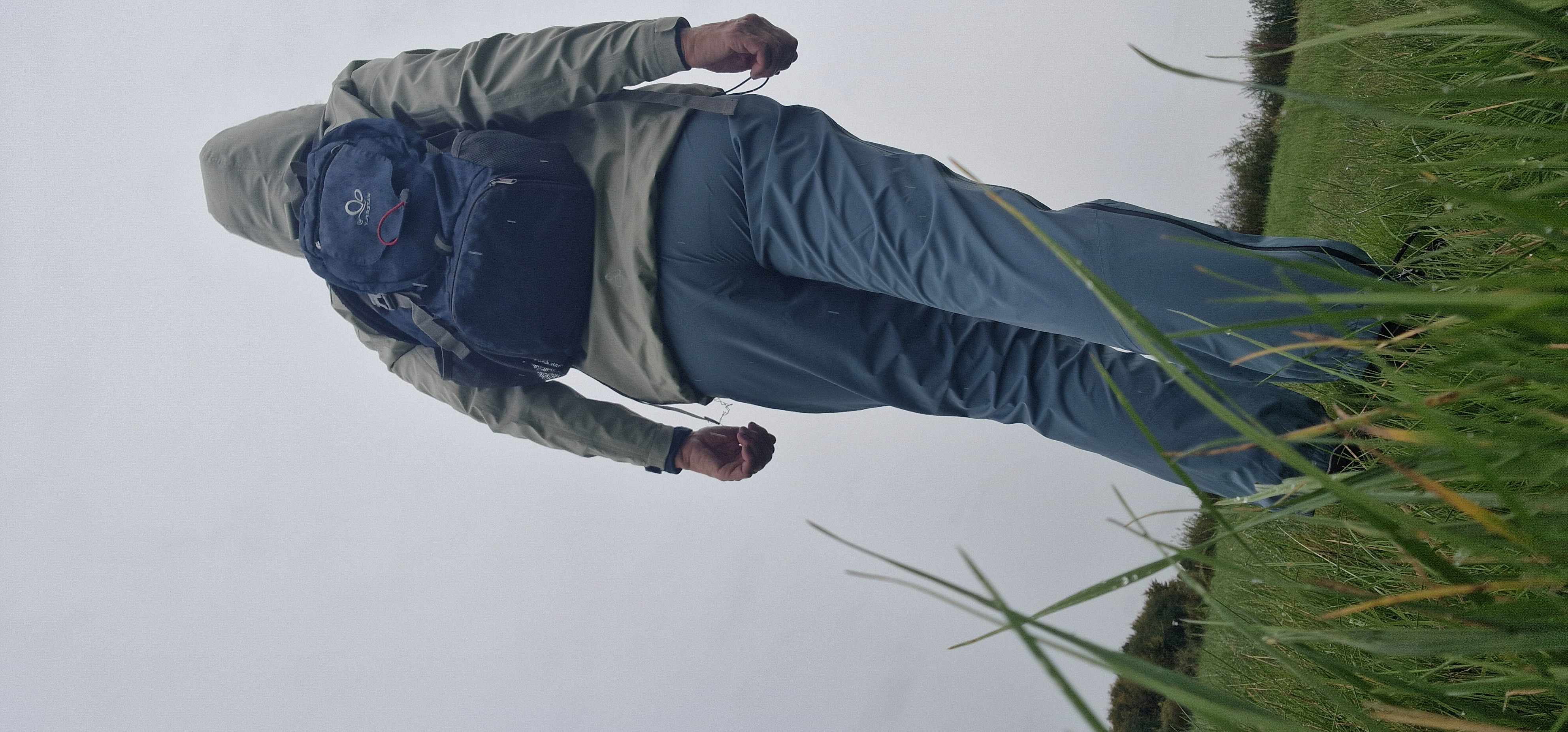 mit Regenhose kombiniert