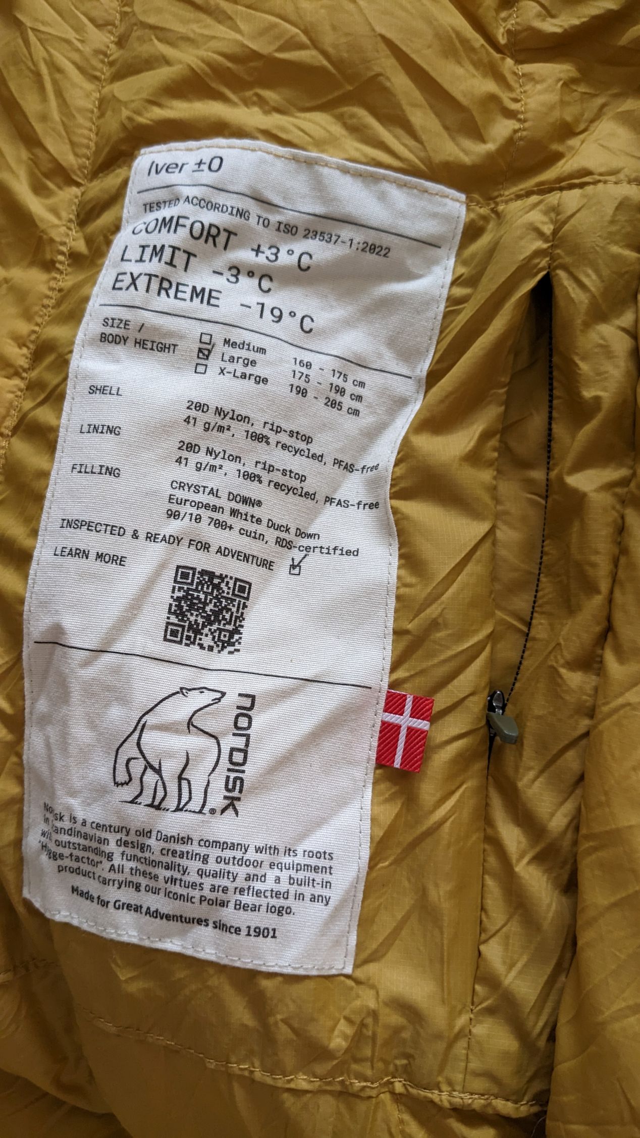 Der kompetente OUTSIDEstories-Test: NORDISK Iver +/- 0 - Daunenschlafsack