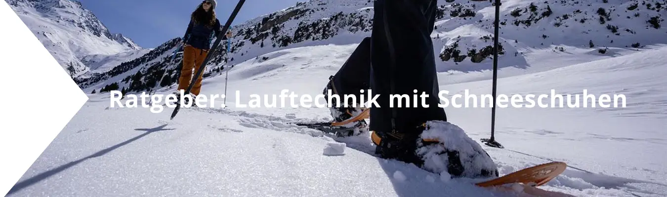 Lauftechnik mit Schneeschuhen