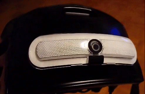 Blinklicht am Helm