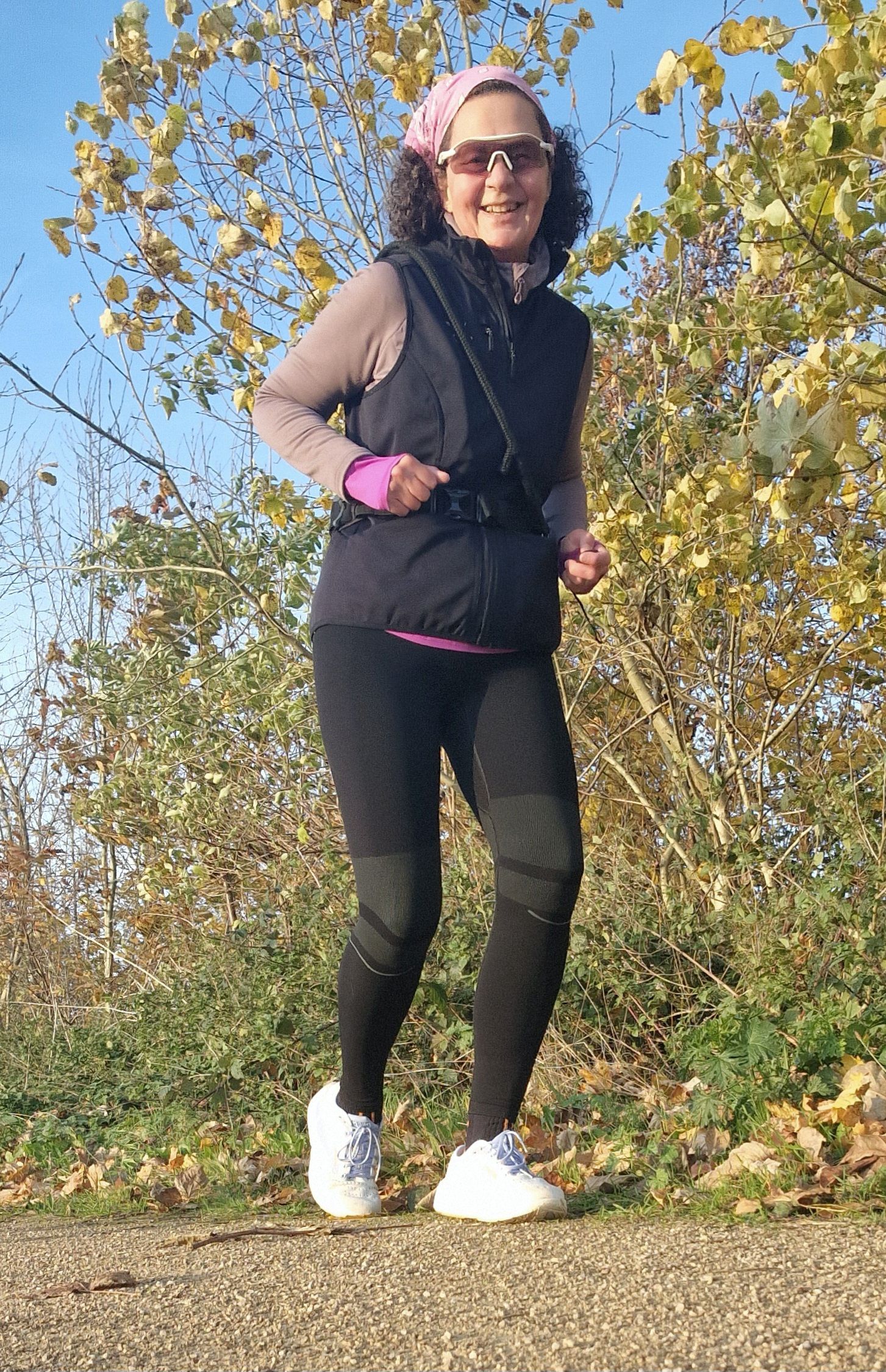 Laufen mit der Leggins von Falke