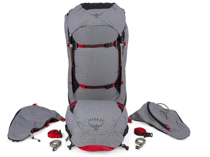 einzelne Module des Rucksacks