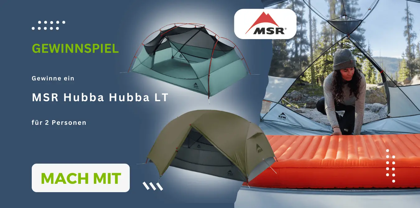 Gewinnspiel - MSR Hubba Hubba LT Trekkingzelt