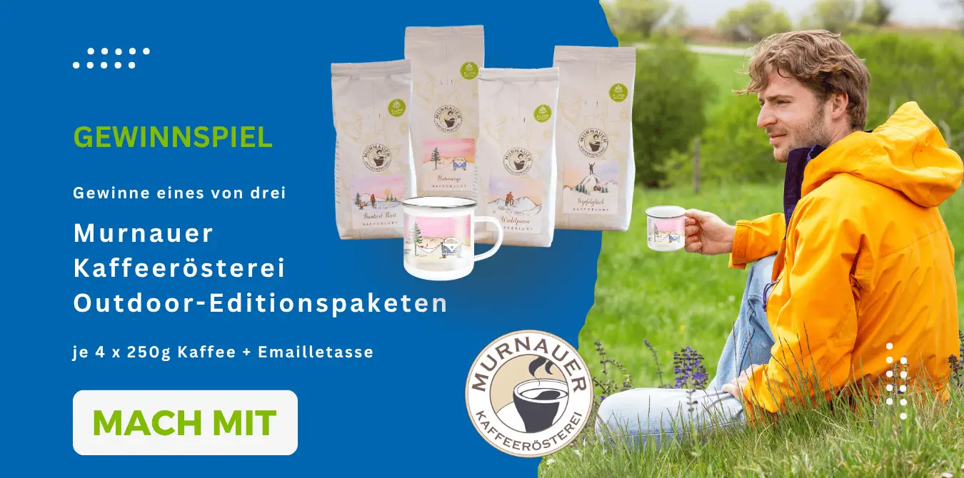 Outdoor-Kaffee Murnauer Kaffeerösterei Gewinnspiel