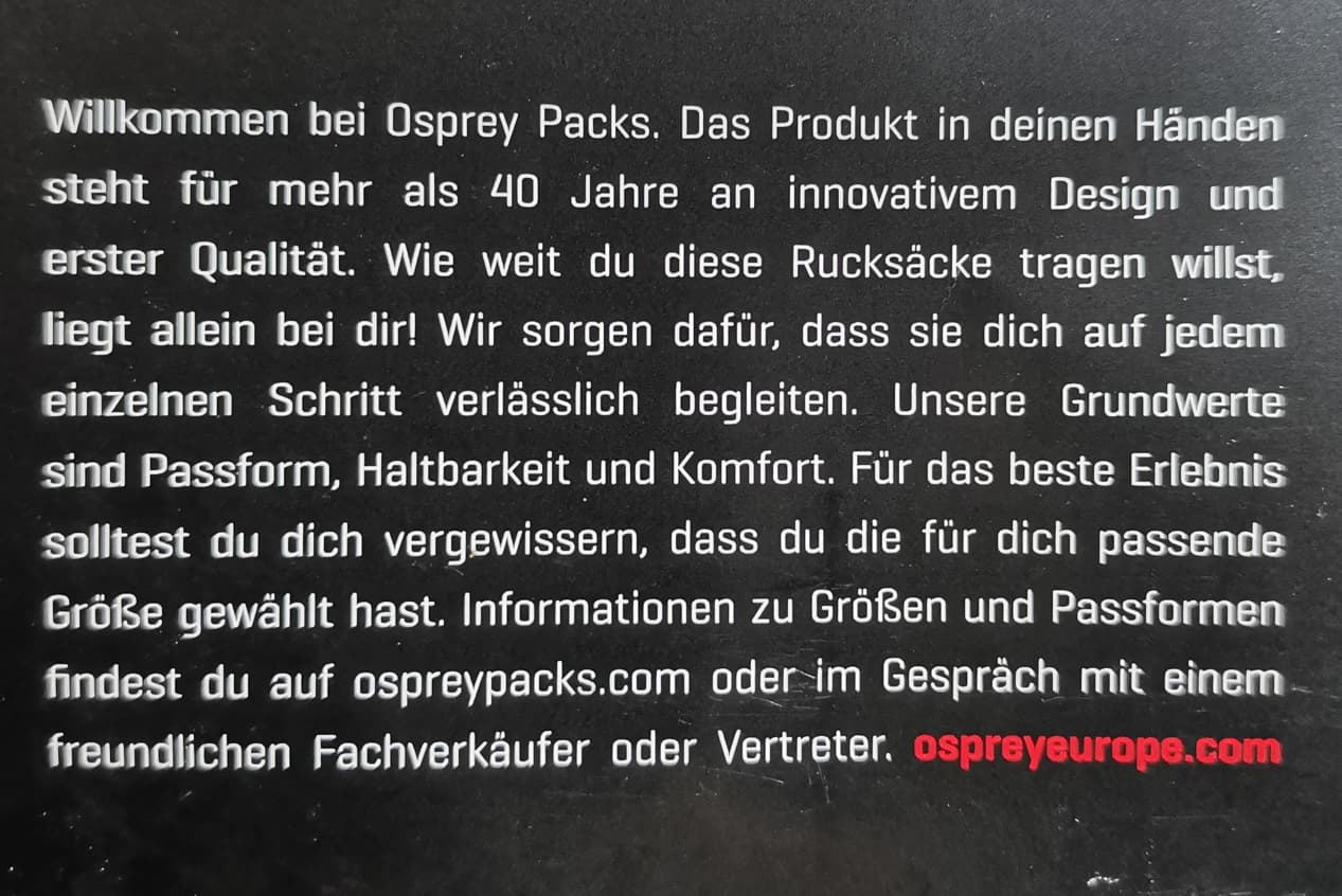 Osprey Duro 6 Trinkrucksack 43