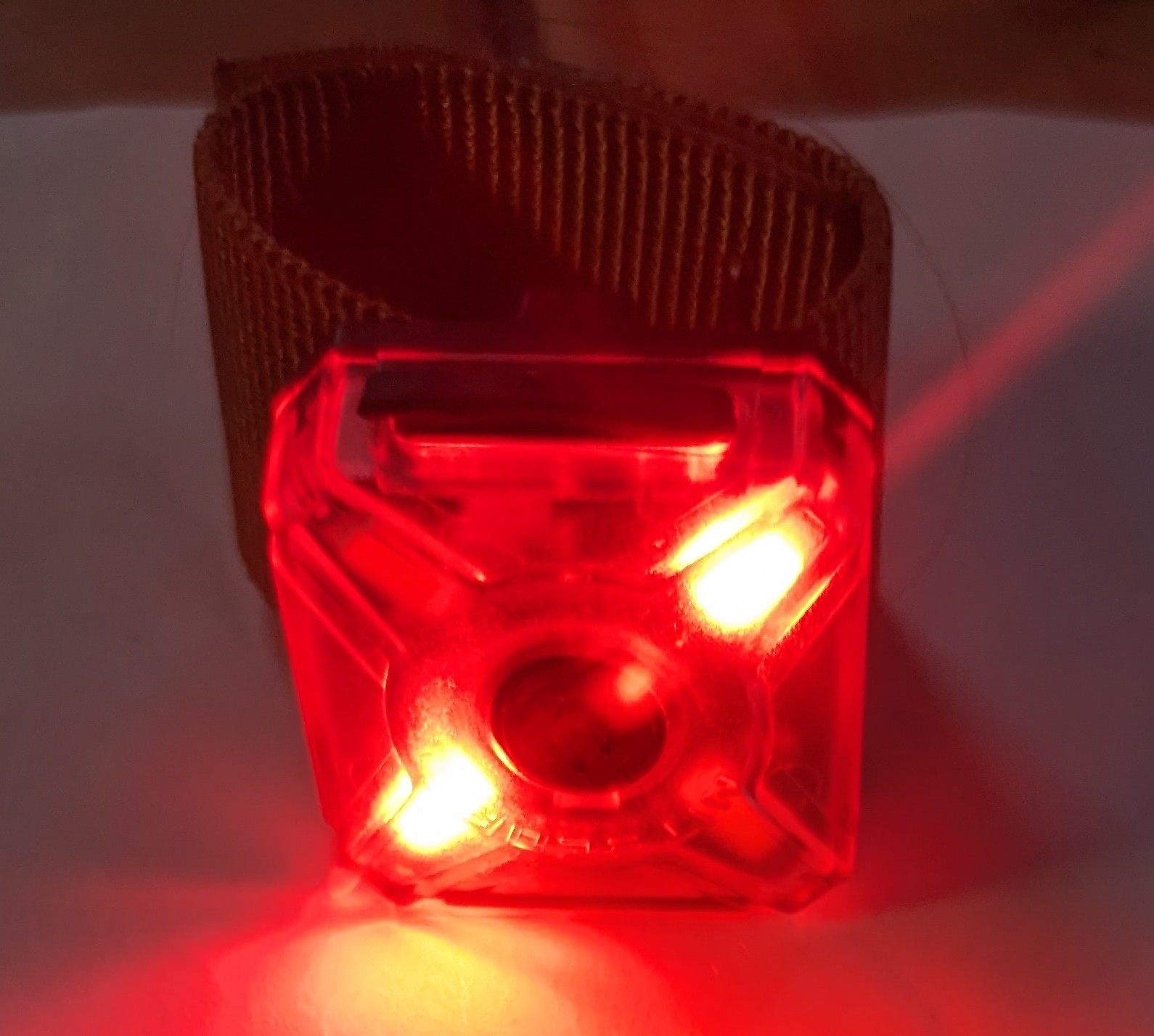 Lampe mit rotem Licht