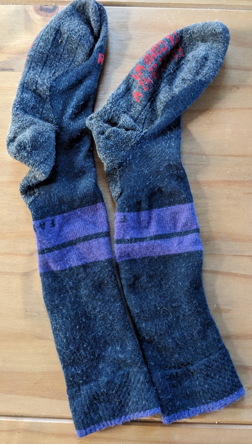 Socken nach dem Waschen