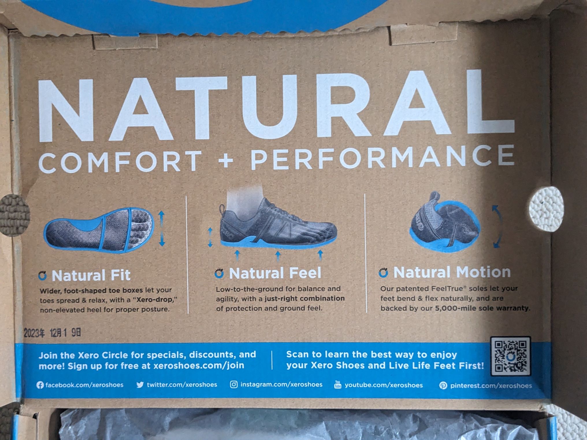 Werbung auf dem Karton