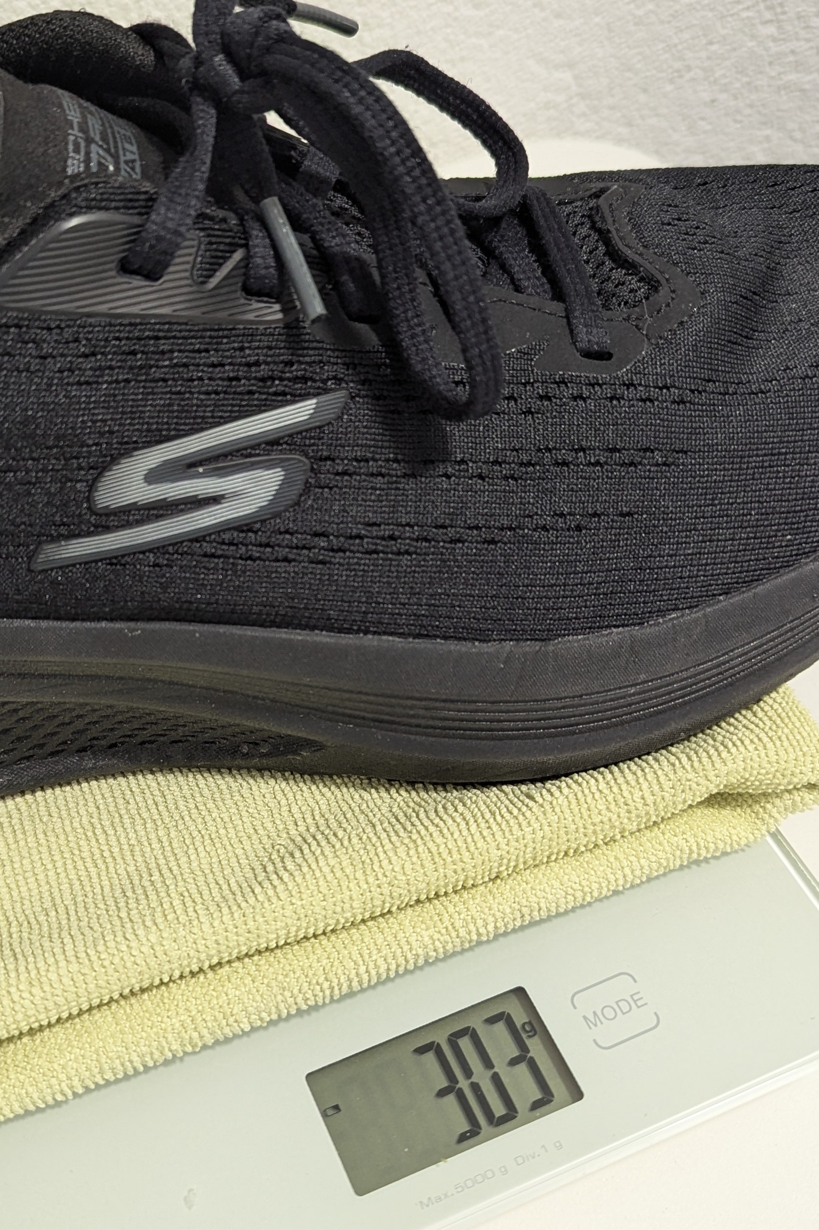Gewicht des Schuhes