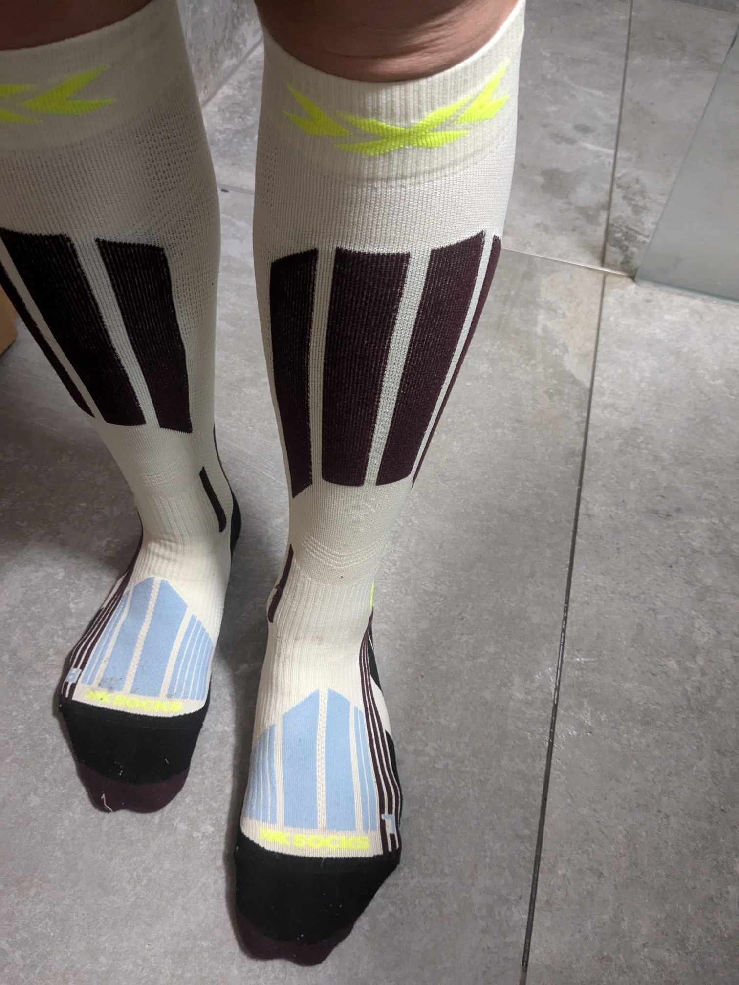 Man sieht die Socken 